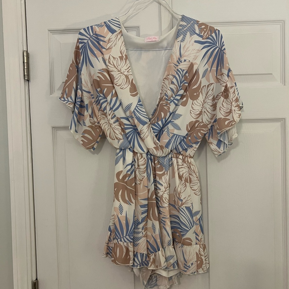 Tropical Neutral Romper